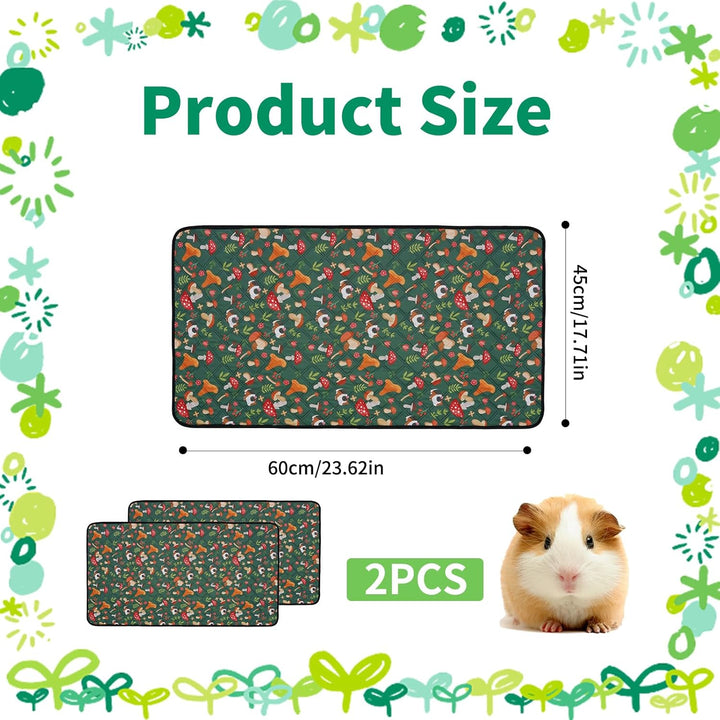 pipipads meerschweinchen: 2 Stück Pads für Meerschweinchen Hamsterkäfigmatte, 60x45cm, Mischfarbe, I
