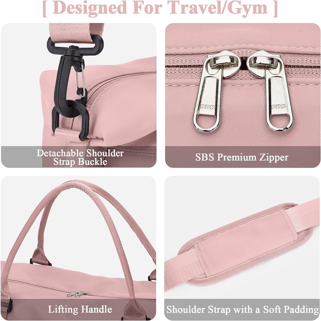 Reisetasche Damen Handgepäck Tasche Sporttasche Weekender Bag Schwimmtasche Wasserdicht Travel Bag D
