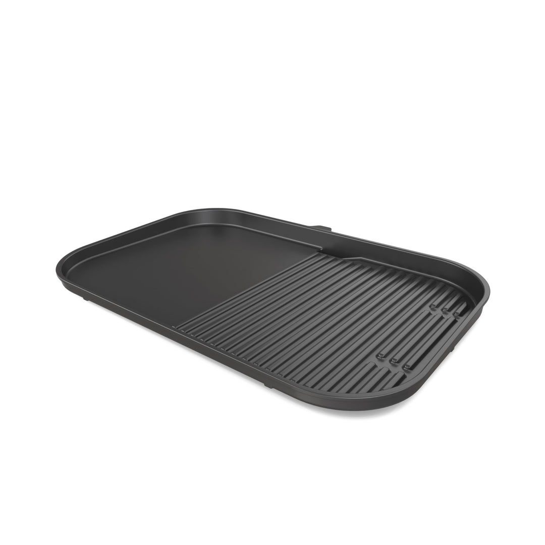 Ninja Woodfire XL flache Grillplatte, antihaftbeschichtete Kombination aus Flach- und Grillplatte, k