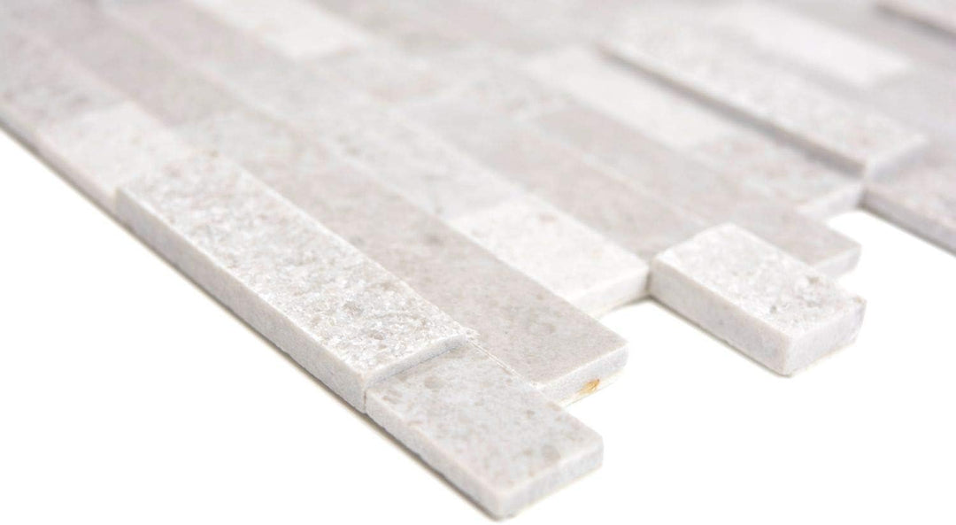 Selbstklebnde Mosaikmatte Verbund Naturstein Cinderella grey für WAND KÜCHE Wandverblender Fliesensp