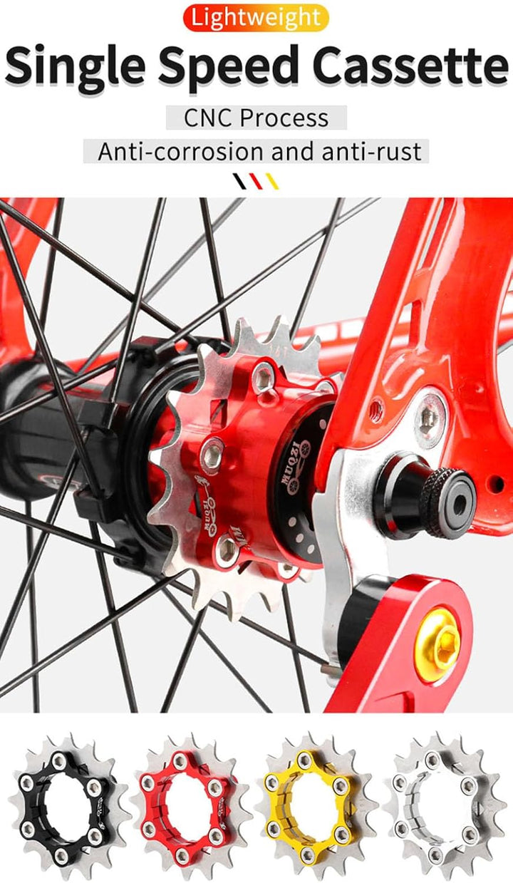 Singlespeed Umrüstsatz Fixie-Kassette 12T13T/14T/15T/16T/17T/18T/19T/20T/21T/22T MTB Einzel-Gang Umb