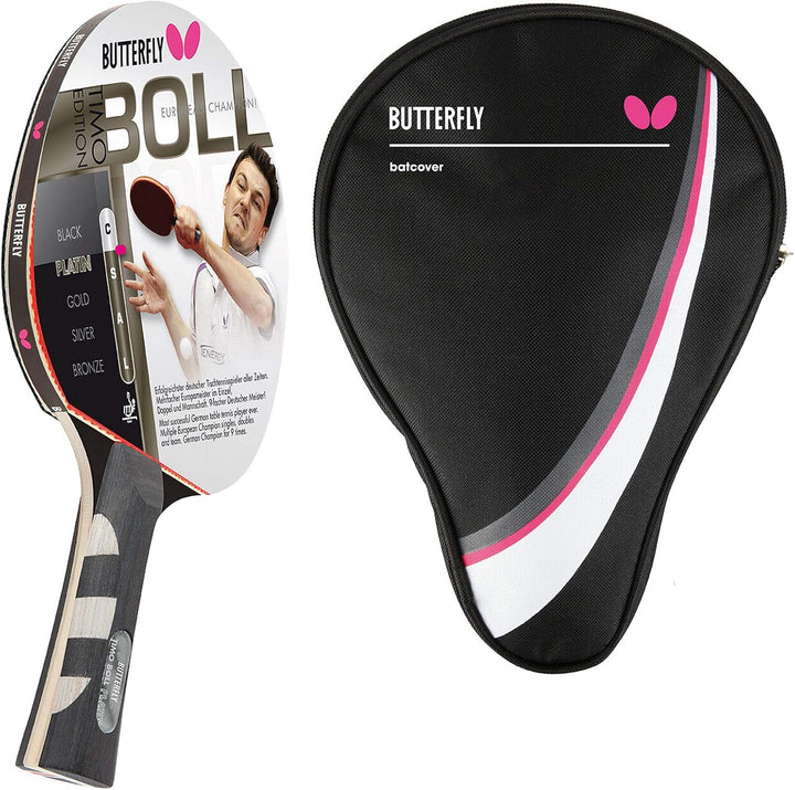 Butterfly® Timo Boll Platin 85025 Tischtennisschläger | Tischtennis Racket Bat Profi | Wettkampfschl