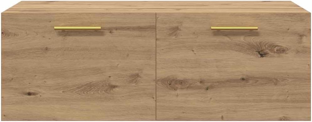 vidaXL Wandschrank Artisan-Eiche 100 x 36,5 x 35 cm Holzwerkstoff, Grosszügiger Stauraum, moderner W