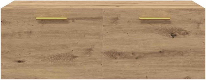 vidaXL Wandschrank Artisan-Eiche 100 x 36,5 x 35 cm Holzwerkstoff, Grosszügiger Stauraum, moderner W