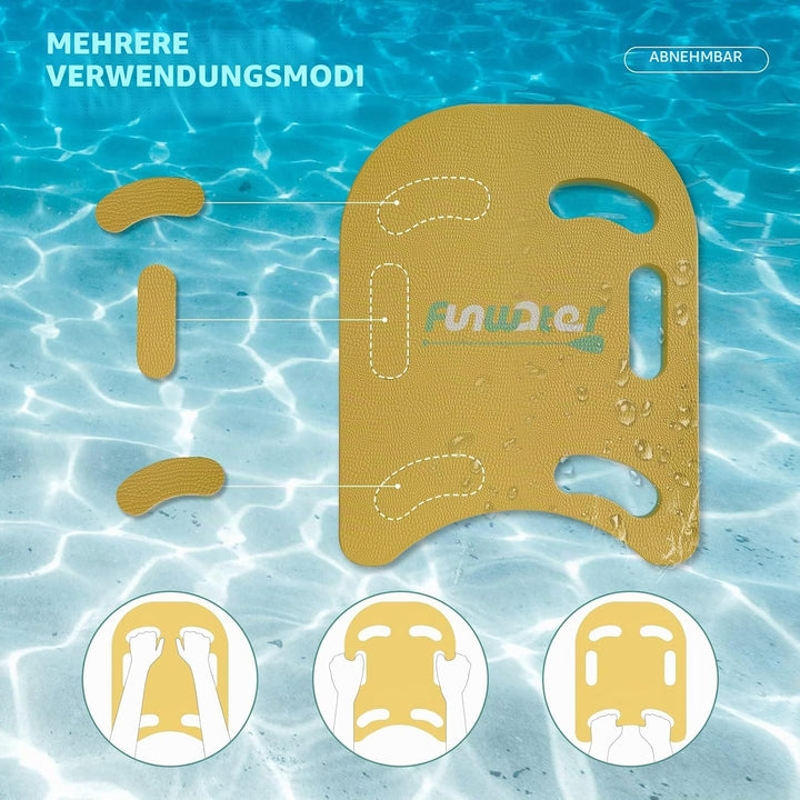 FunWater Schwimmbrett Kickboard für Kinder und Erwachsene Trainingsausrüstung PE Schaumstoff Schwimm