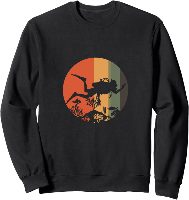 Retro Tauchen Scuba Taucher Tauchsport - Vintage Tauchen Sweatshirt