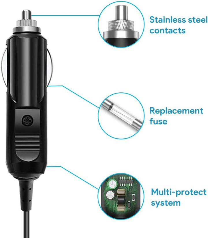 KFD DC 12V-24V Adapter KFZ Ladekabel Netzteil Auto Ladegerät für Panasonic Toughbook CF18 CF19 CF53