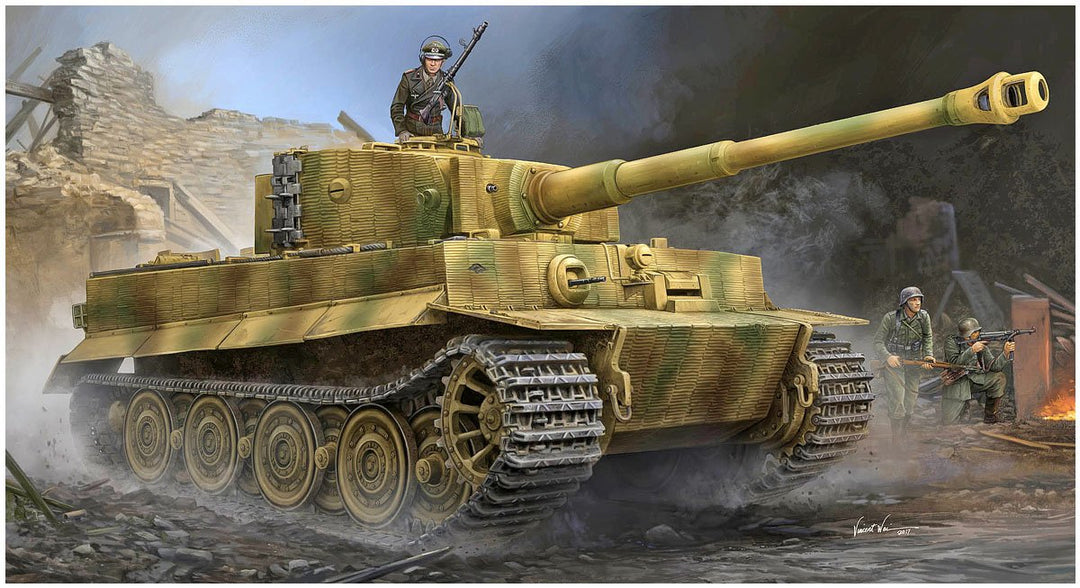 Trumpeter TRU09540 9540 12785 Pz.Kpfw.Vi AUSF. E, Sd.Kfz181, Tiger 1 mit Zimmerit Plastikmodellbausa