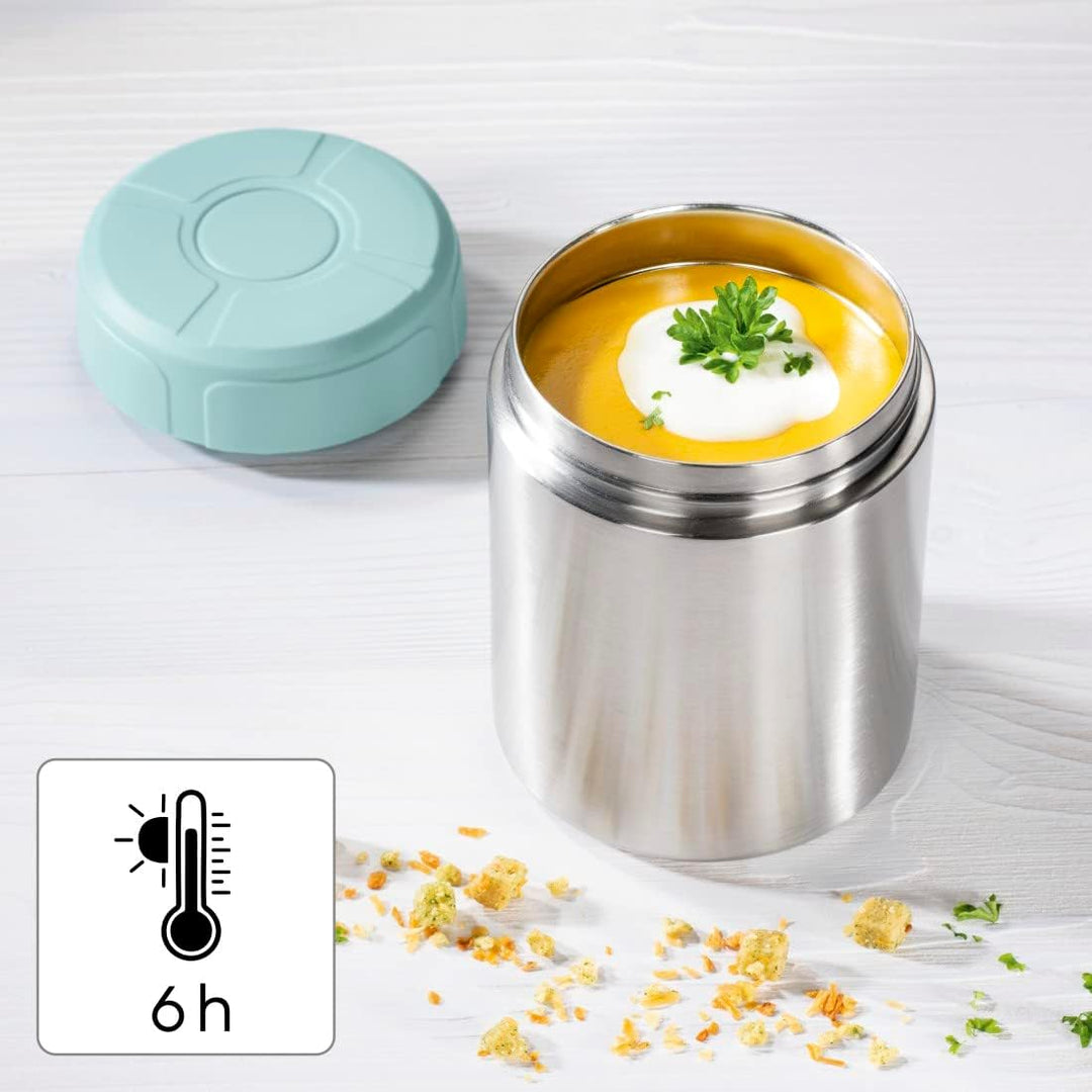 Xavax Thermo Suppenbehälter 500 ml (Suppenbecher to go mit Deckel auslaufsicher, Lunchbox heiss 6 h,