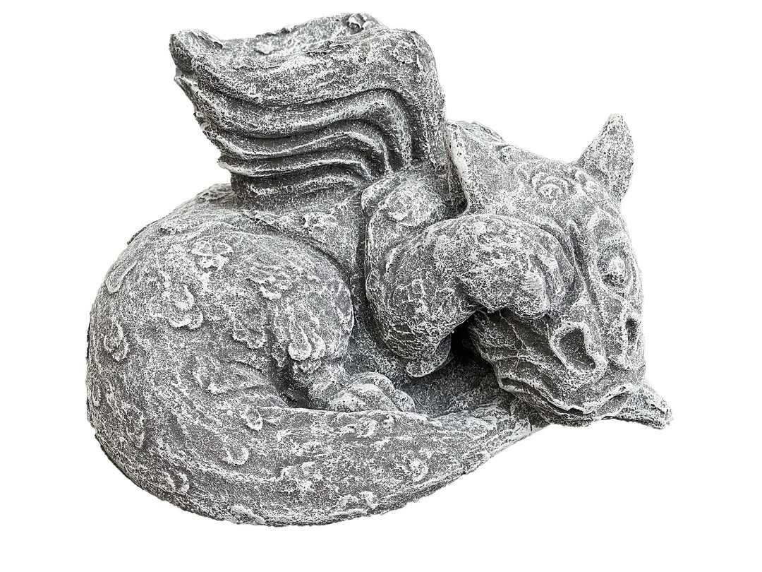 Stone and Style Steinfigur Drache Luca frostfest wetterfest Gartenfigur