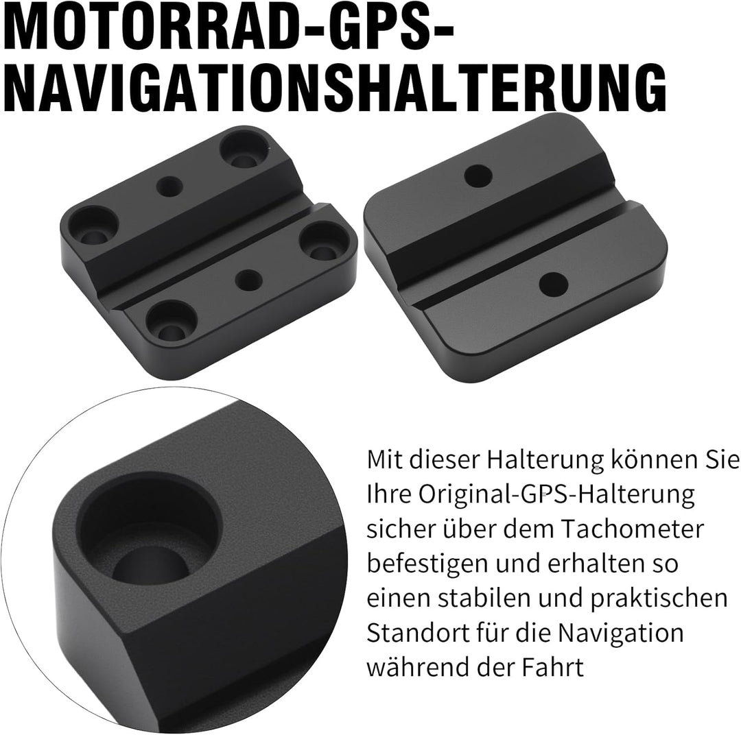 Stabile Motorrad-Handyhalterung aus Aluminiumlegierung, Einfache Montage an Lenker mit 12 bis 16 mm