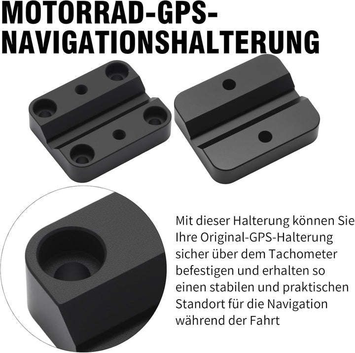 Stabile Motorrad-Handyhalterung aus Aluminiumlegierung, Einfache Montage an Lenker mit 12 bis 16 mm