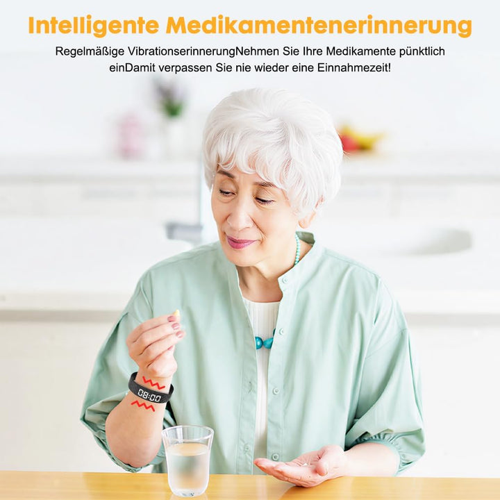 CEWROM Vibrationswecker Armband, Vibrationsalarm Erinnerung Uhr, Silent Vibrating Alarm Reminder Wat
