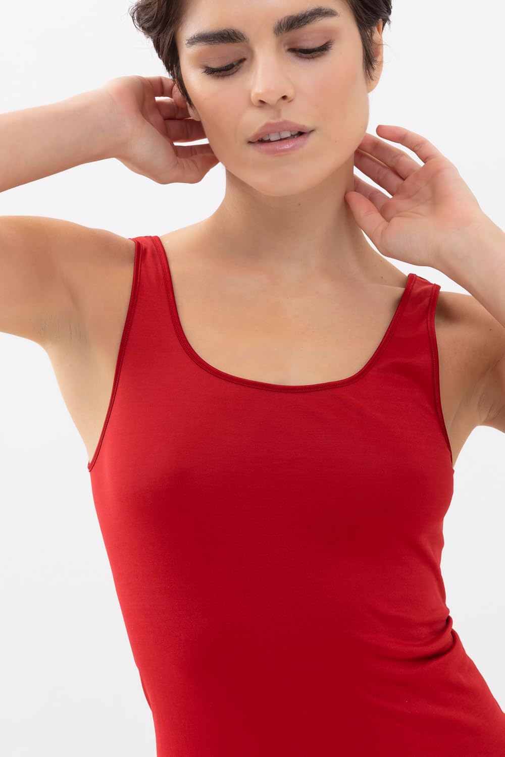 Mey Tagwäsche Serie Emotion Damen Tops breiter Träger 55204 L Rubin, L Rubin