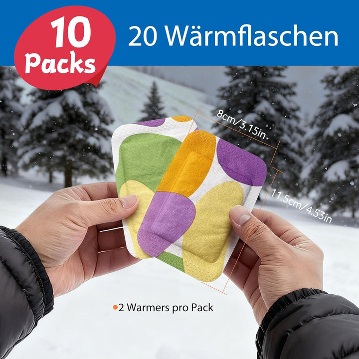 Handwärmer, langlebig, natürlich, geruchlos, luftaktiviert 10 Packungen, 10 Packungen