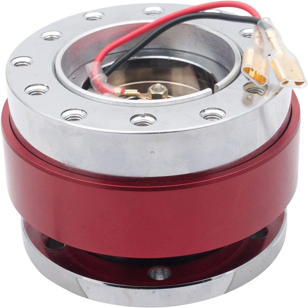Riloer Lenkradnabenadapter Schnellwechsel-Boss-Kit für 6-Loch-Universal-Autorad (rot)