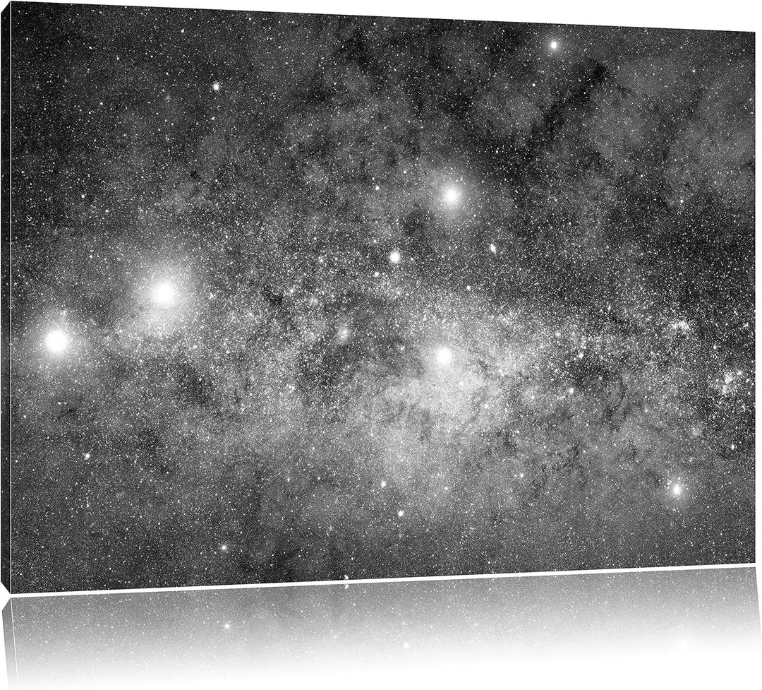 Pixxprint Blick in das Universum als Leinwandbild | Grösse: 100x70 cm | Wandbild | Kunstdruck | fert