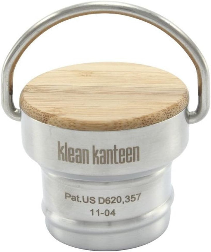 Klean Kanteen Reflect Trinkflasche mit Stainless Unibody Bamboo Cap Brushed Stainless 800ml/27oz, 80