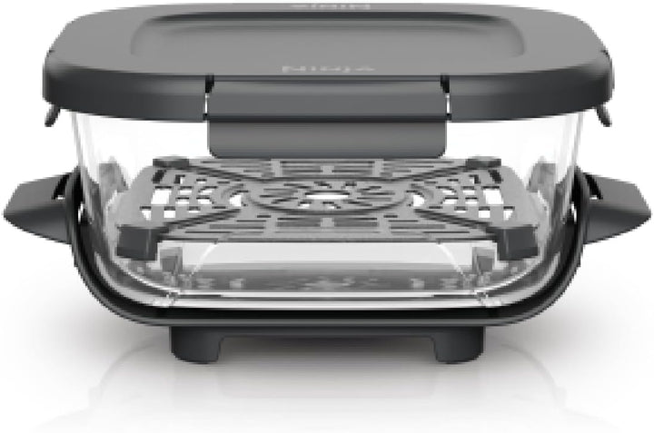 Ninja CRISPi 1,4-l-TempWare-Glasbehälter mit Schnappverschluss-Deckel, wärmebeständiger Heissluftfri