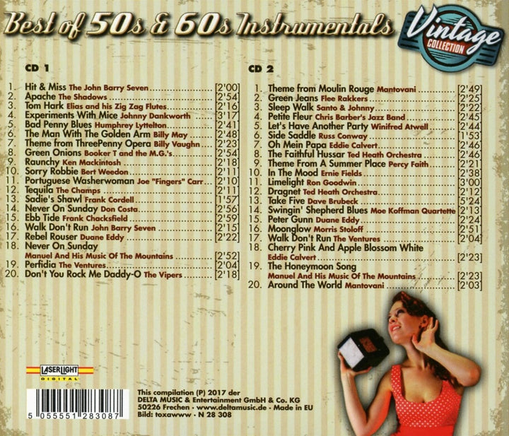 Best of 50'S & 60'S Instrumental-Vintage Collecti, Audio-CD