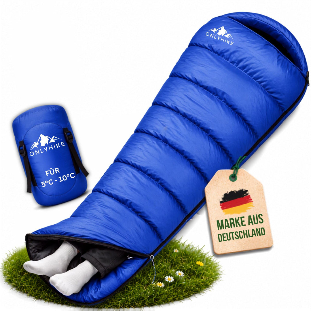 Schlafsack Outdoor I [300GSM] Warmer & 1700g Leichter Schlafsack für Frühling, Herbst und Winter [-5