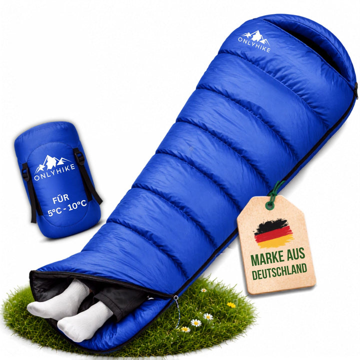Schlafsack Outdoor I [300GSM] Warmer & 1700g Leichter Schlafsack für Frühling, Herbst und Winter [-5