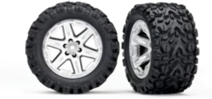 TRAXXAS 6773R Reifen Talon auf Felgen Silver Hex 12mm