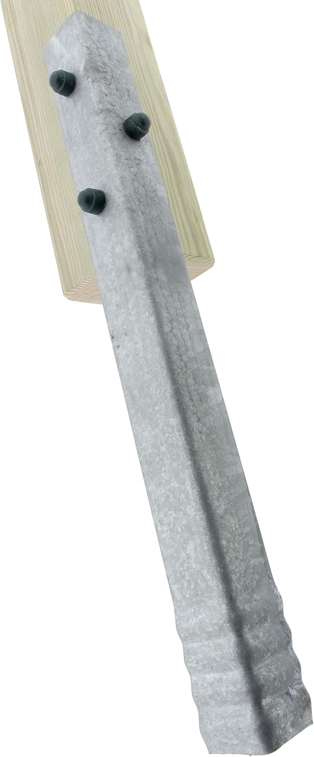 HOQ 6 x Sicherheits-Winkelanker 45x45x500mm Bodenanker Schaukelanker Spielturm Erdanker für Spieltür