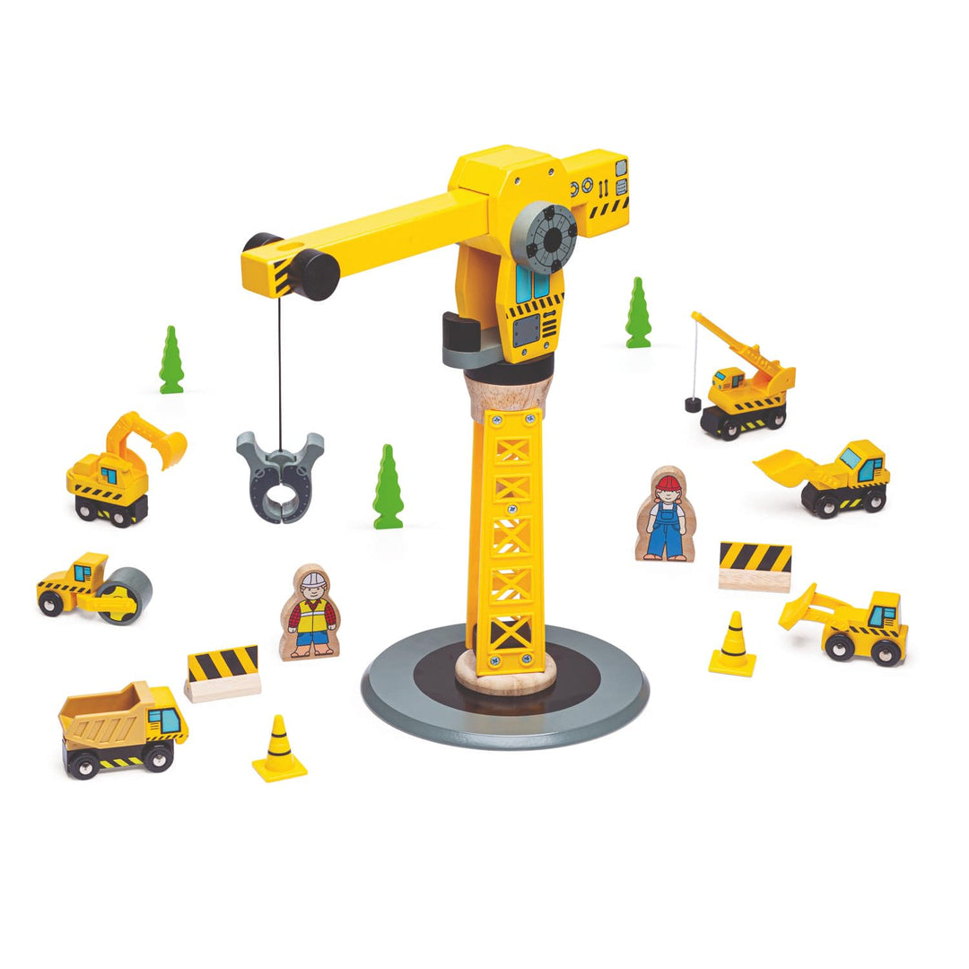 Bigjigs Rail Kit Costruzioni Con Grande Gru