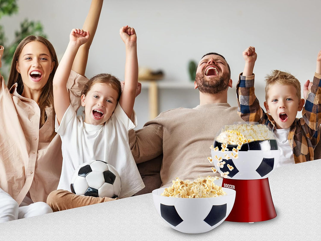 BEPER P101CUD051 Popcorn Maschine 'Football Edition' - Popcornmaschine Fettfreies in 3 Minuten,