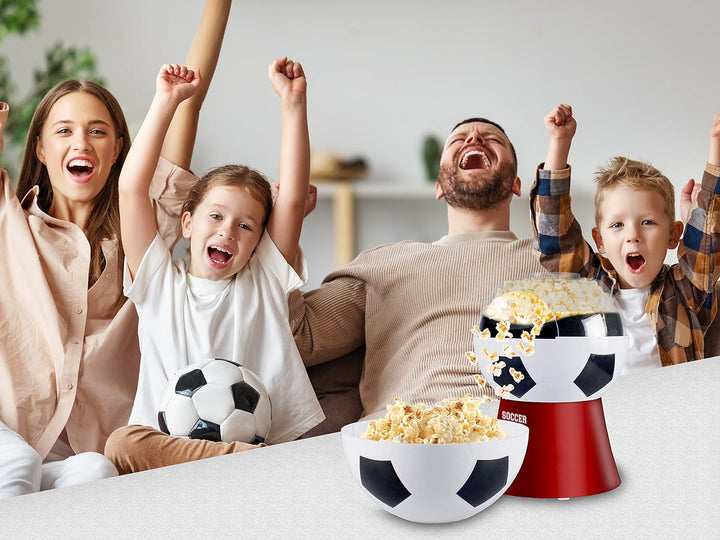 BEPER P101CUD051 Popcorn Maschine 'Football Edition' - Popcornmaschine Fettfreies in 3 Minuten,