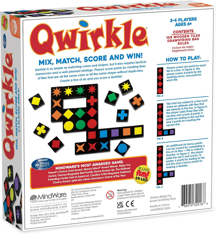 Qwirkle (englische Version) Qwirkle UK Alte Version, Qwirkle UK Alte Version