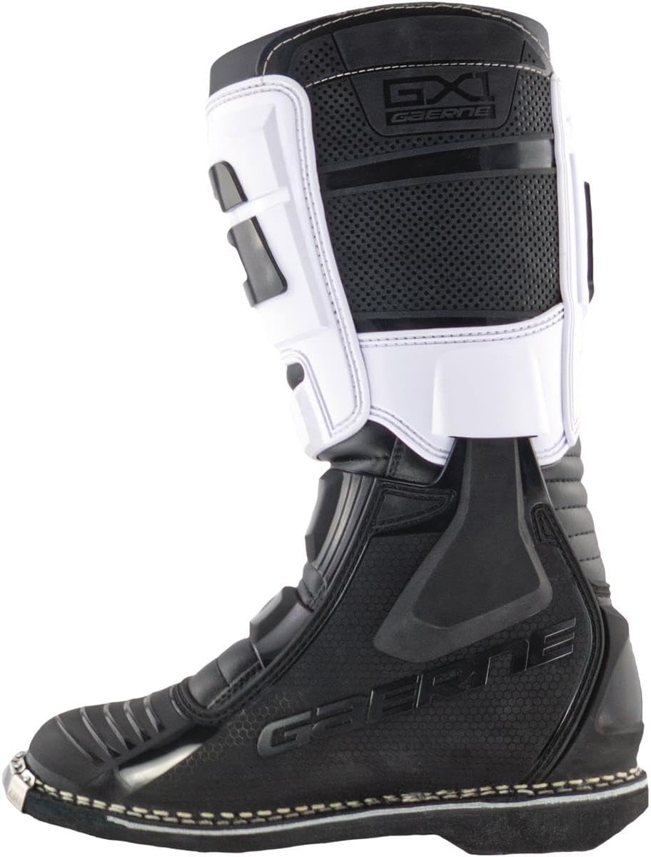 Gaerne Motocross-Stiefel GX-1 Weiss/Schwarz Weiss 45 EU, Weiß 45 EU
