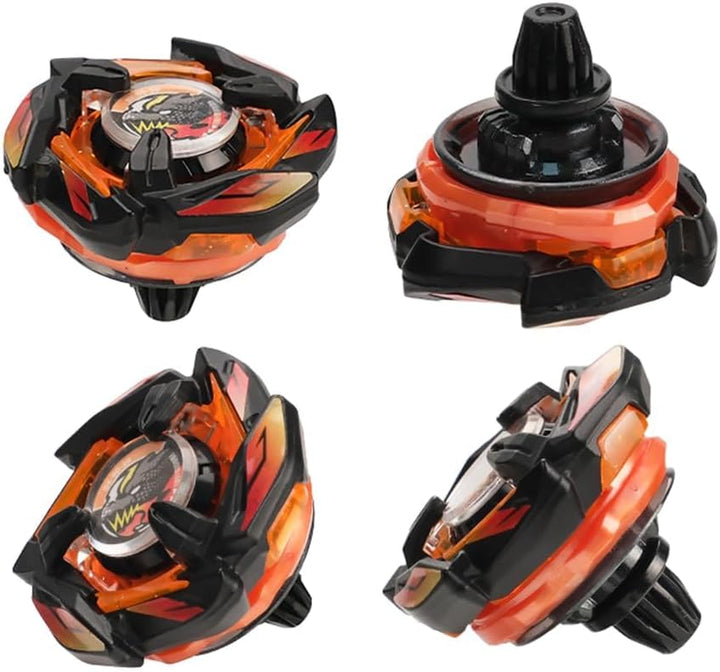 X Kreisel Battle Set, 4 Kampfkreisel 2 Launchers, Gyro Starter Pack für Jungen Spielzeug Kinder Gebu