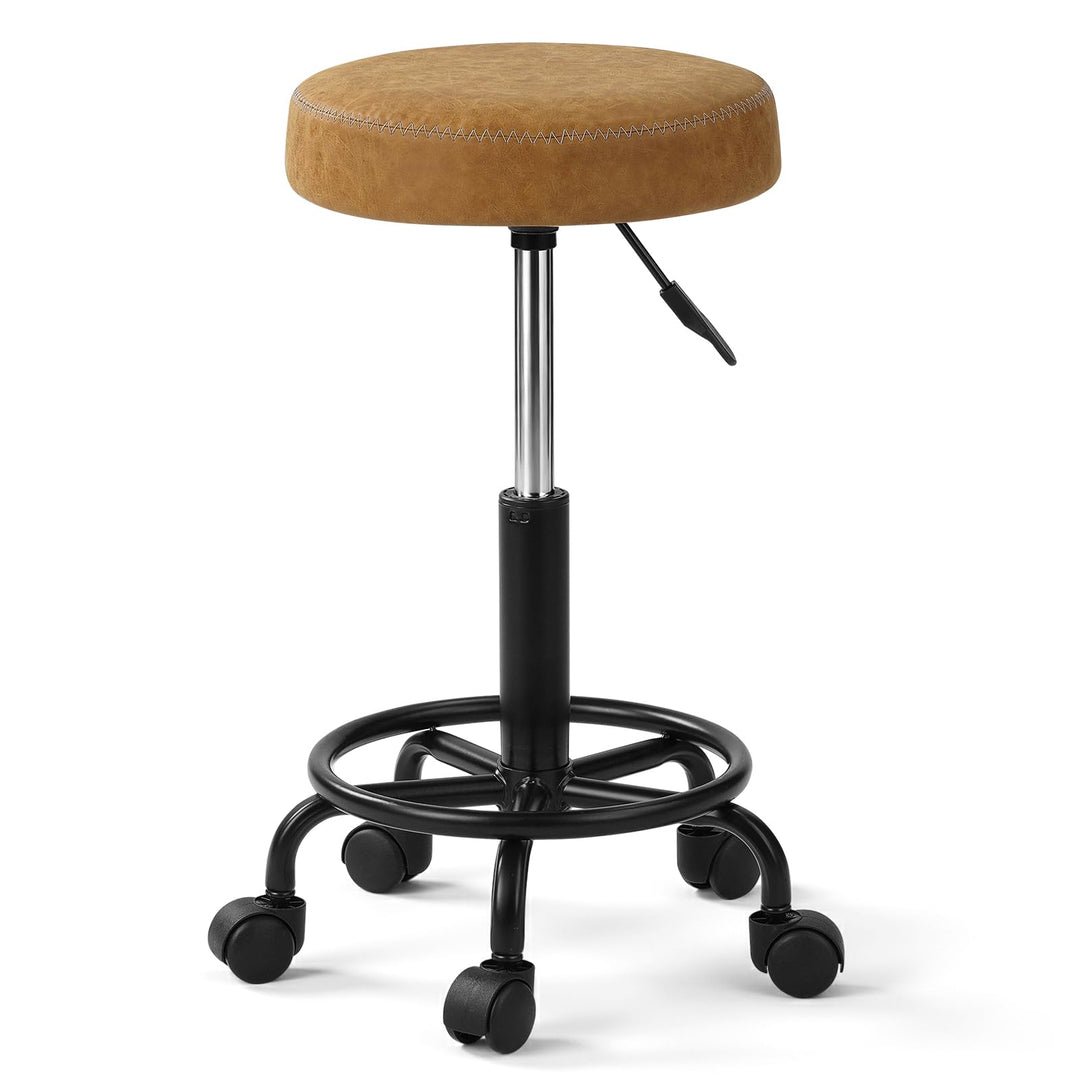 Ergonomischer Rollhocker Drehhocker 48-58cm Braun Braun 1, Braun 1