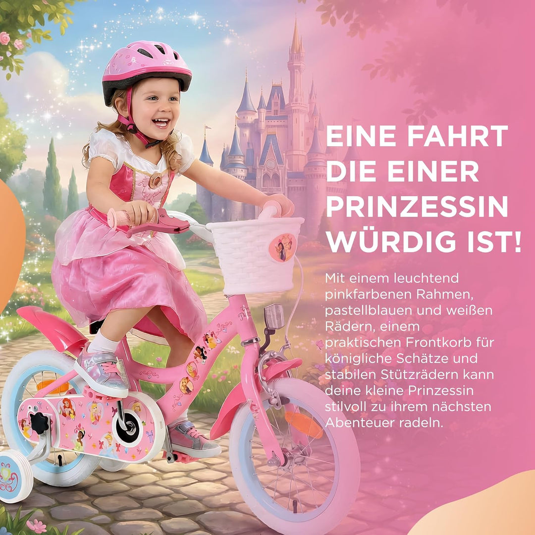 Volare Kinderfahrrad | 3–5 Jahre | Doppelte Handbremse, abnehmbare Stützräder, Pedalreflektoren & Tr