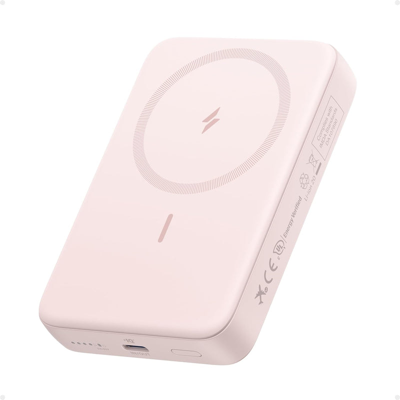 Anker Zolo magnetische Powerbank, kompaktes 10.000mAh Ladegerät mit 30W Max. Schnellladen, kabellos