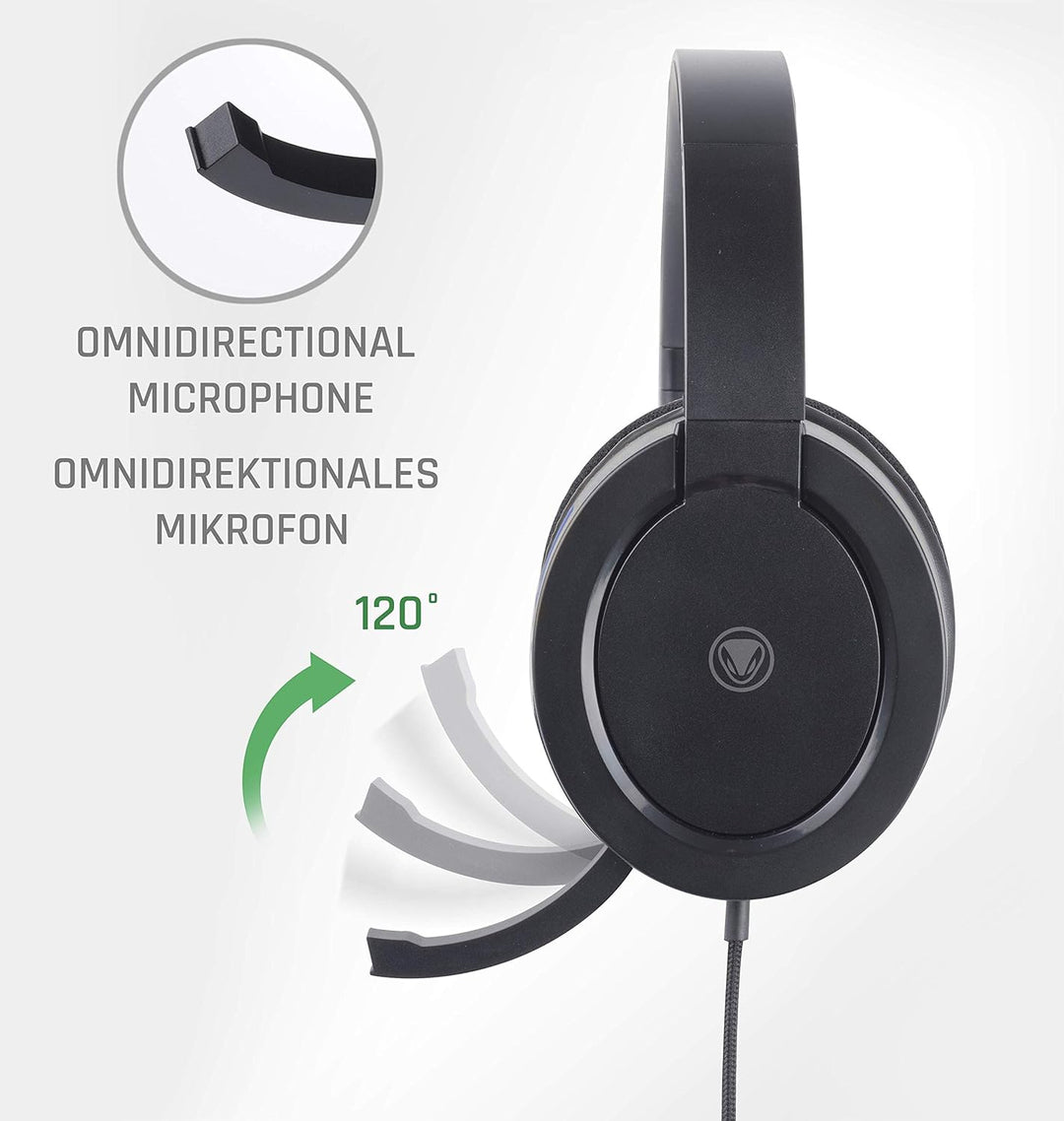 snakebyte Xbox One HEADSET X PRO - Stereo Gaming Headset mit Mikrofon für die XBOX One / XBOX One X,