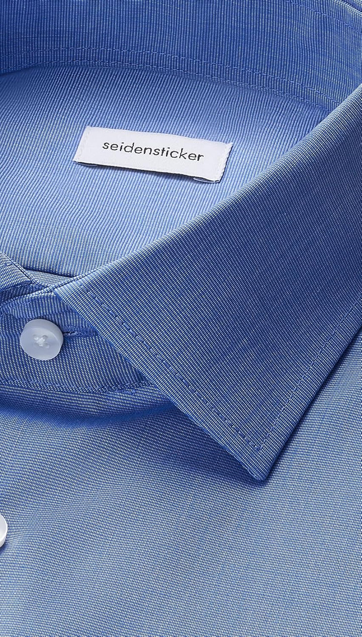 Seidensticker Herren Men Regular Shortsleeve Businesshemd 38 Mittelblau(003001), 38 Mittelblau(00300