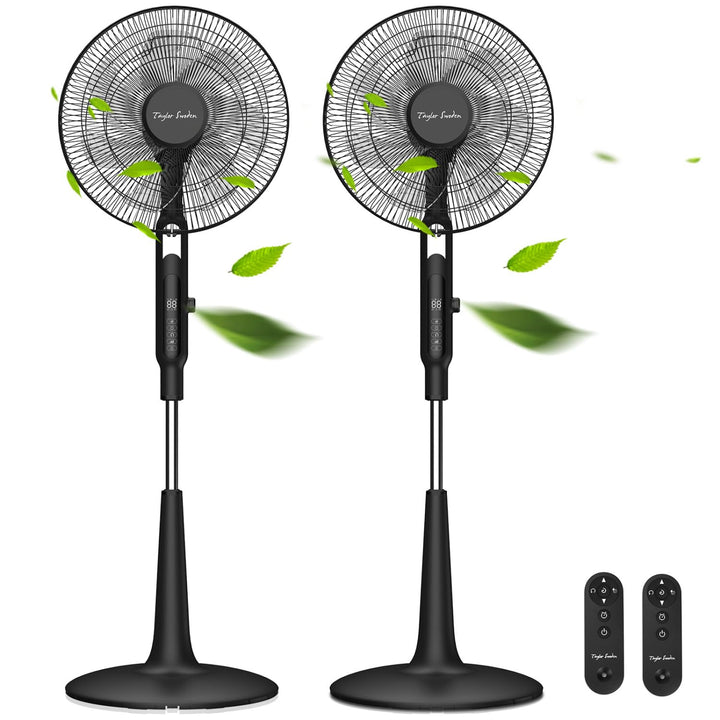 Taylor Swoden Ventilator Leise, 25DB DC Standventilator mit Fernbedienung, 12H Timer, 28 Geschwindig