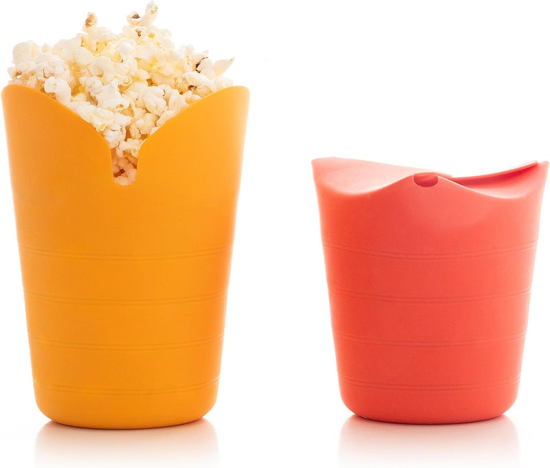 InnovaGoods Popcorn-Bereiter, faltbar, Silikon, Mehrfarbig,