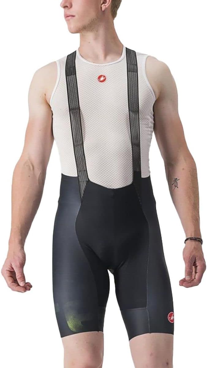 CASTELLI Herren Shorts Free Aero Rc Kit Bibshort S Schwarz/Elektrokalle, S Schwarz/Elektrokalle