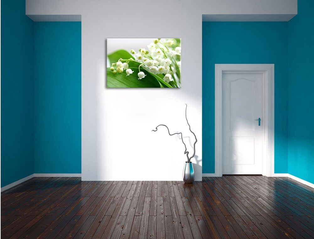 Maiglöckchen Ostern, Format: 100x70 auf Leinwand, XXL riesige Bilder fertig gerahmt mit Keilrahmen,