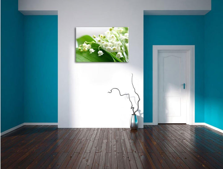 Maiglöckchen Ostern, Format: 100x70 auf Leinwand, XXL riesige Bilder fertig gerahmt mit Keilrahmen,