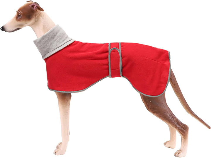Morezi Winter Hundemantel mit reflektierender Leiste, weiches Polyester-Fleece, verstellbares Band,