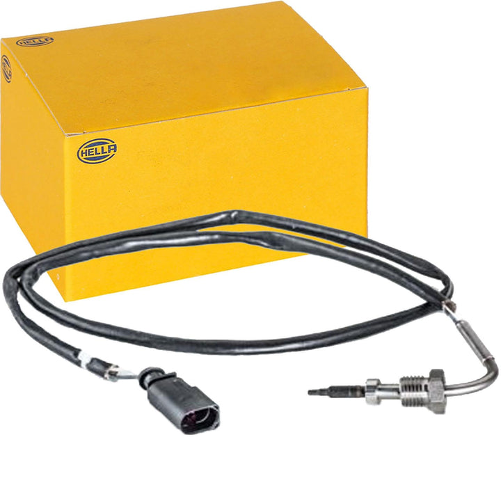 HELLA 6PT 014 494-431 Sensor, Abgastemperatur - 2-polig - geschraubt - Kabel: 850mm