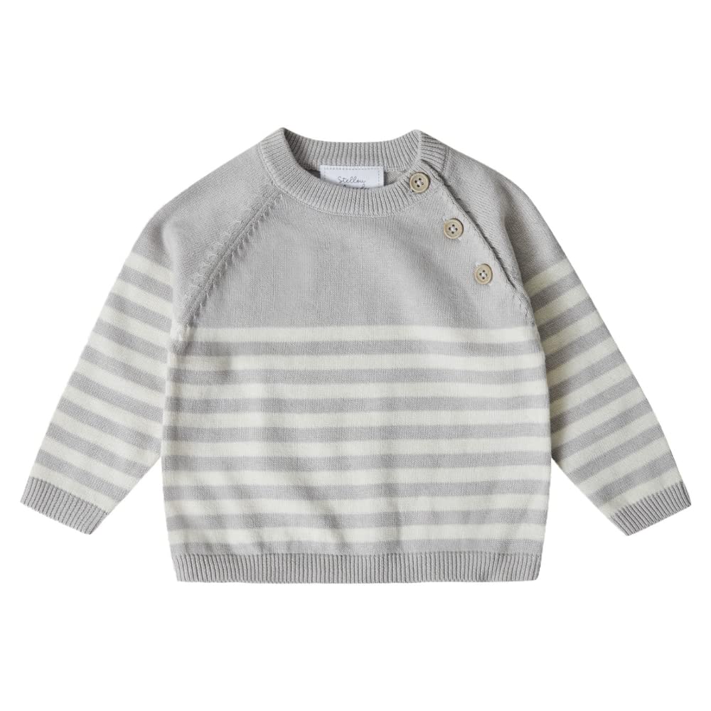 Stellou & friends Strickpullover für Jungen und Mädchen I Hochwertige Baby-Kleidung aus 100% Baumwol