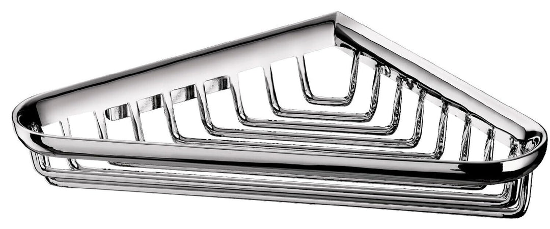 Emco SYSTEM2 Duschkorb eckig zum Schrauben, hochwertige Duschablage aus Metall und Kunststoff, Dusch