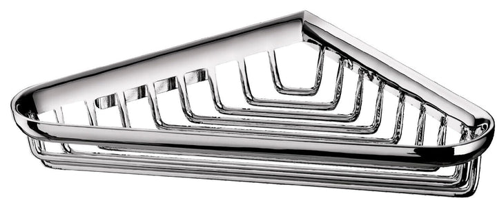 Emco SYSTEM2 Duschkorb eckig zum Schrauben, hochwertige Duschablage aus Metall und Kunststoff, Dusch