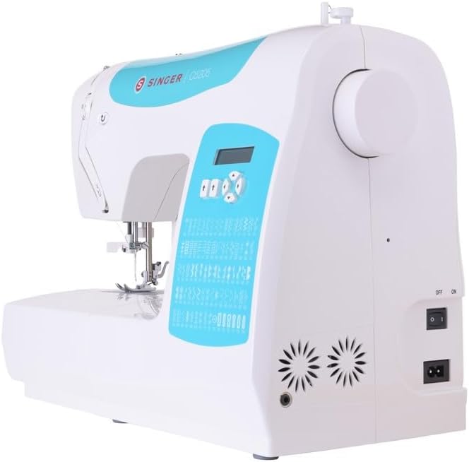 Singer C5205 Nähmaschine, weiss/blau Weiss, Türkisblau, Weiss, Türkisblau